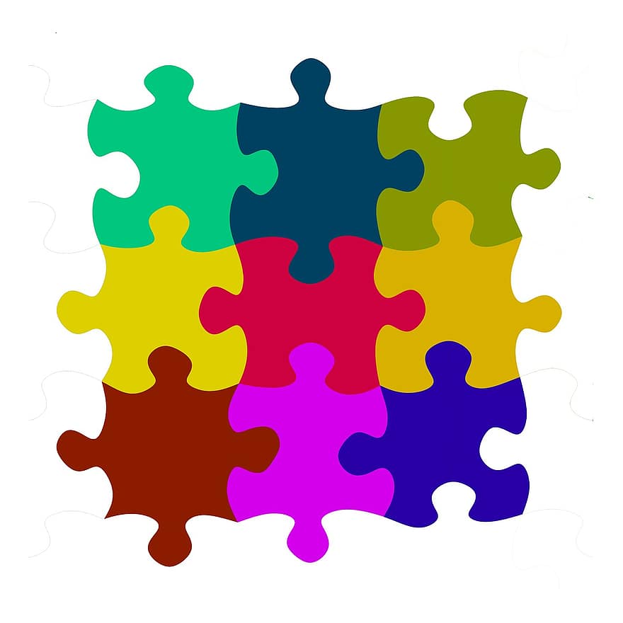 puzzle, puzzle gabals, Puzzles, kopā, spēlēt, rotaļlietas, krāsains, krāsa, māksla, pop