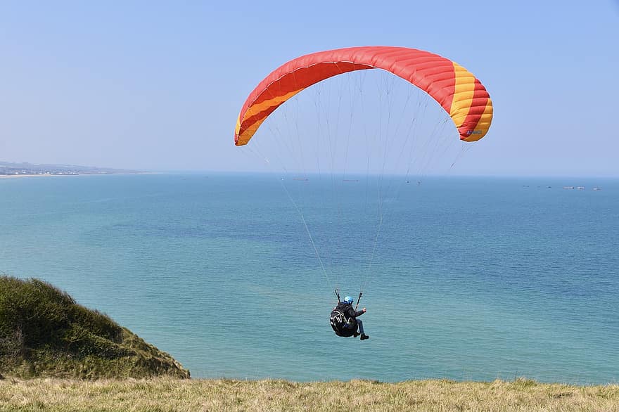paragliding, sport, Aktywność rekreacyjna, spadochron, paralotnia, latający, lot