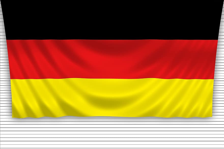 flagg, Tyskland, land, republikk, nasjon, Tysklands flagg, nasjonalitet, tysk