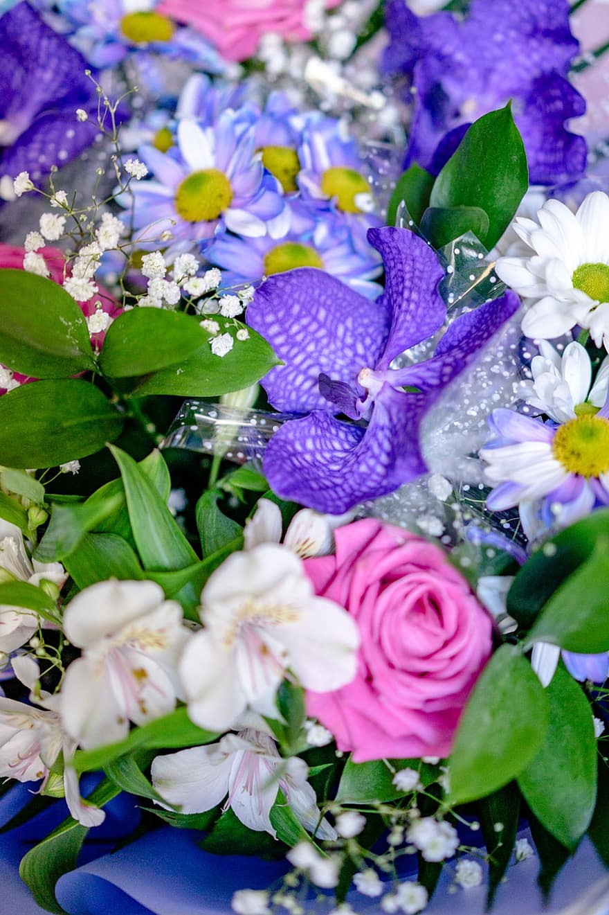 bouquet, flors, arranjament floral, fons, flors del casament