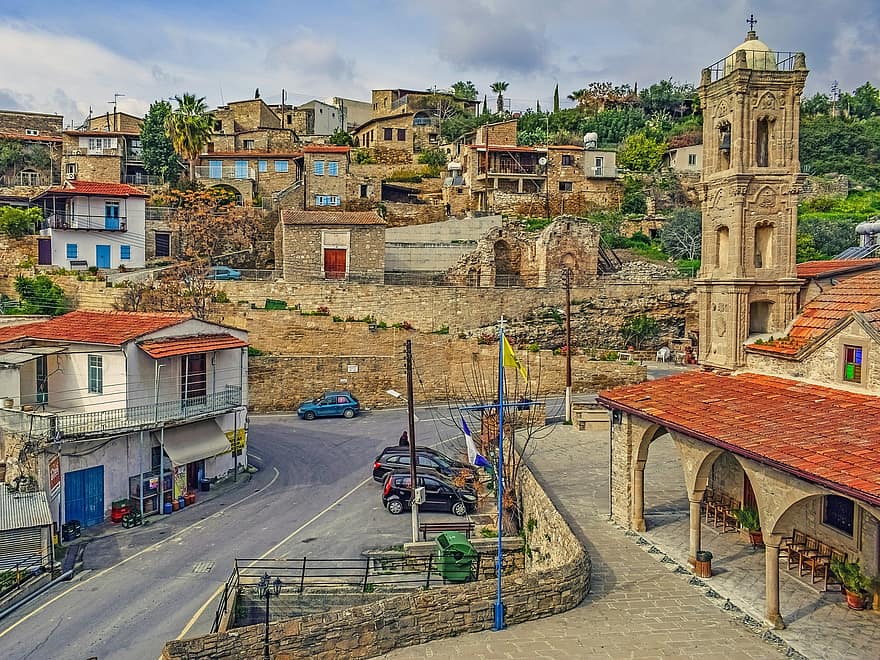 подорожі, традиційний, село, Кіпр, точні