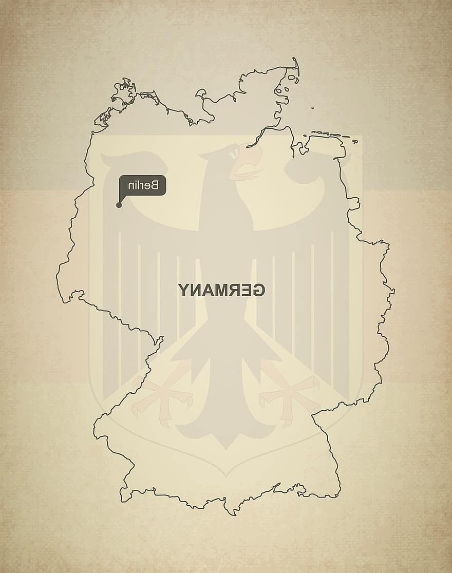 Outline, Map, Germany, Geography, Country, Maps, Europe, Accurate, Flag