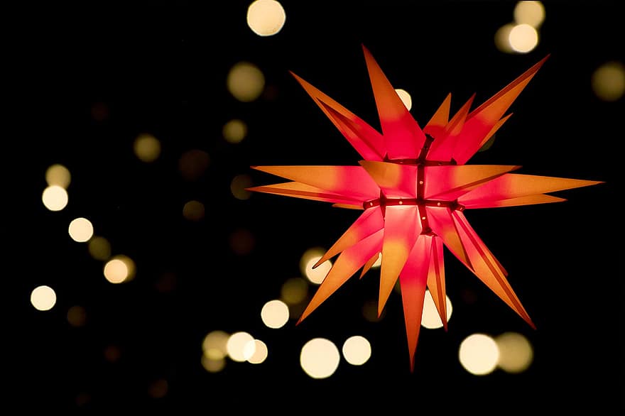 estrella de adviento, estrella de navidad, Decoración navideña, fondo, antecedentes, resumen, brillante, noche, decoración, celebracion, iluminado