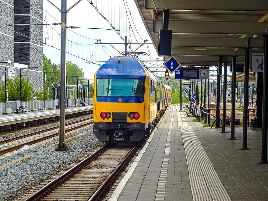поезд, транспорт, станция, Нидерланды, железная дорога, Голландия