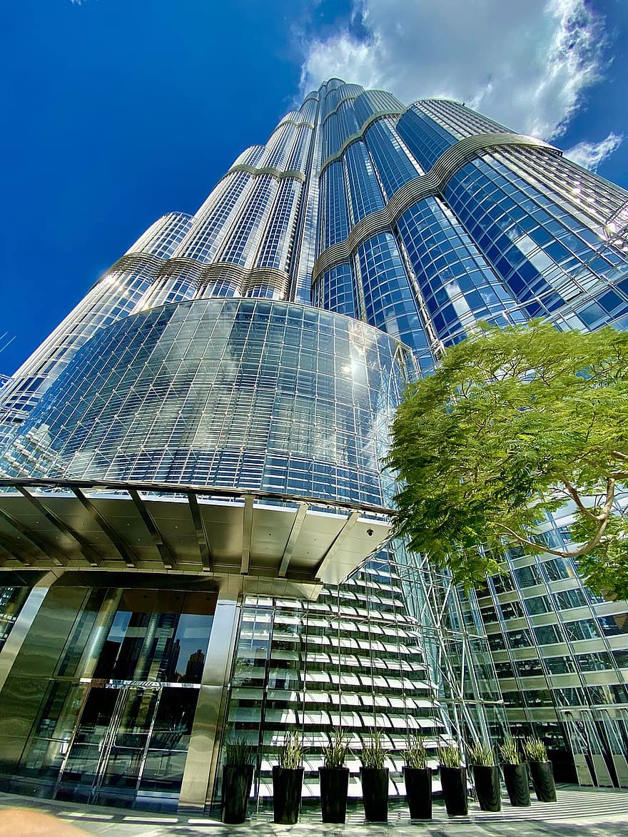 oraș, arhitectură, clădiri, călătorie, turism, Dubai, Burj Khalifa, modern, exteriorul clădirii, construită, zgârie-nori