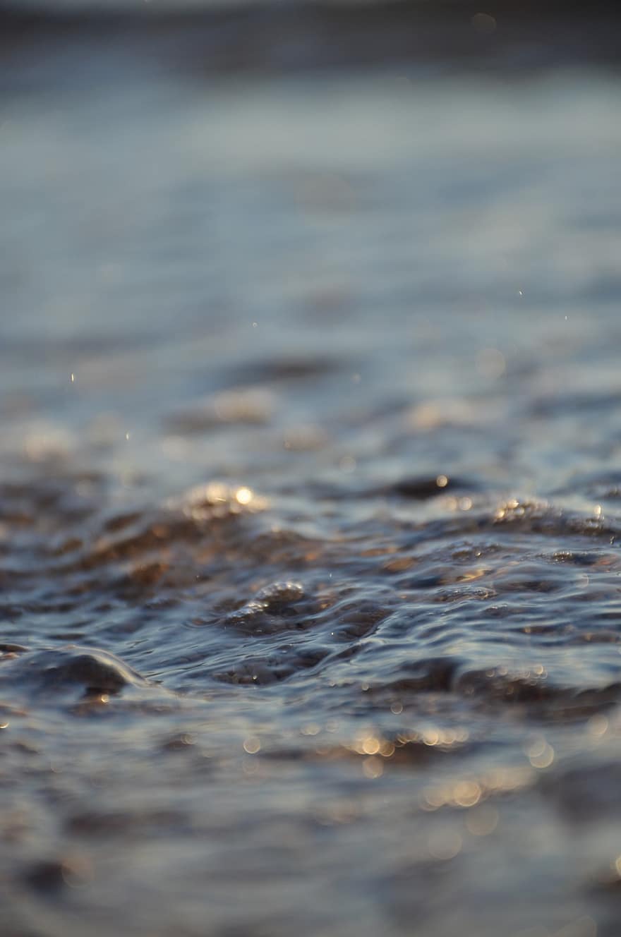 Sea, Water, Background, Ocean, Wave, Slow Mo, Slow Motion, Closeup, Bokeh, Highquality, Smooth