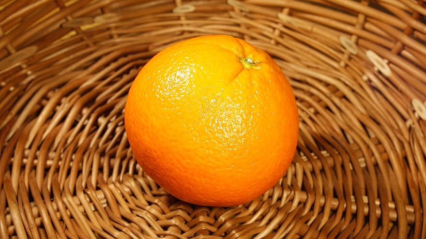 oranžový, ovoce, Zralý pomeranč