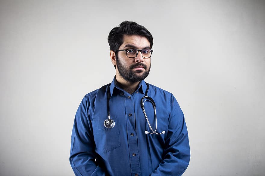 Doctor, Stethoscope, Man, Professional, Practitioner, Medical Staff, Male, Person, Medical, Pose, Portrait