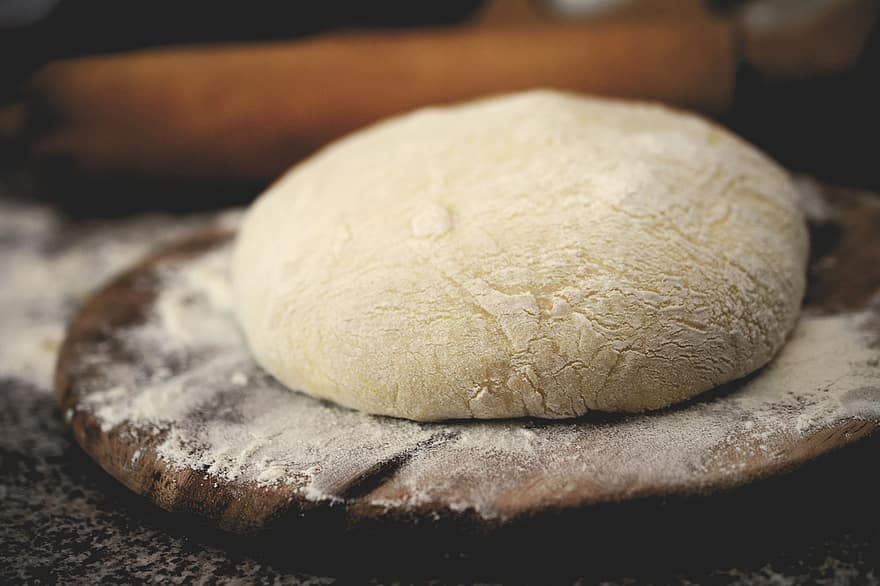 Dough, Flour, Baking, Yeast Dough, Ingredient, Raw, food, bread, wood, homemade, freshness