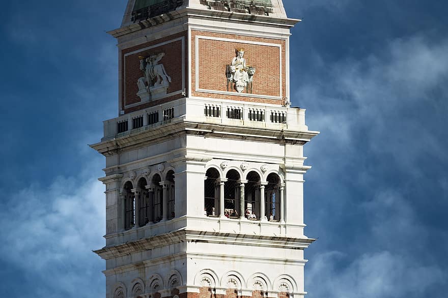 toren, st markeert vierkant, Venetië, campanile, Italië