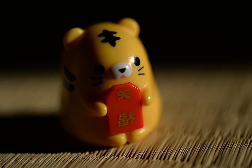 Tatami, Japan, Zimmer im japanischen Stil, Tiger, Tiger-Jahr, Tier, Huang, rot, Vermögen, süß, Spielzeuge