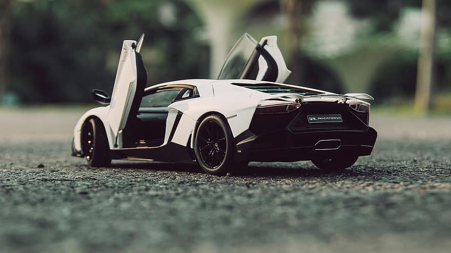 Lamborghini Aventador, model samochodu, samochód, Model, zabawka, samochód zabawka, pojazd zabawkowy, automatyczny, automobilowy, pojazd, Odlana zabawka