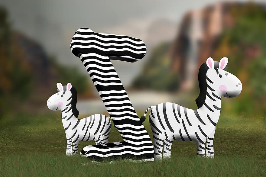 Alphabet, Zebra, z, ABC, Tiere, Briefe, Schule, lernen, Kindergarten