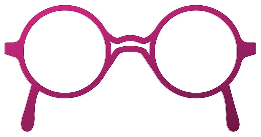 Glasses, Round, Old, Design, Fashion, Silhouette, Shape, Symbol, Set, Spectacles, Sunglasses