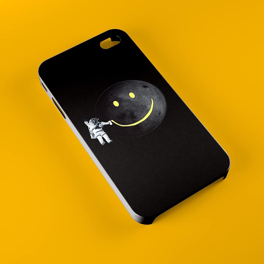 smiley ansigt, måne, Mobiltelefon Shell