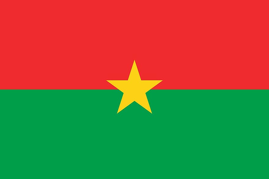 Burkina Faso, vlag, land-, wapenschild, tekens