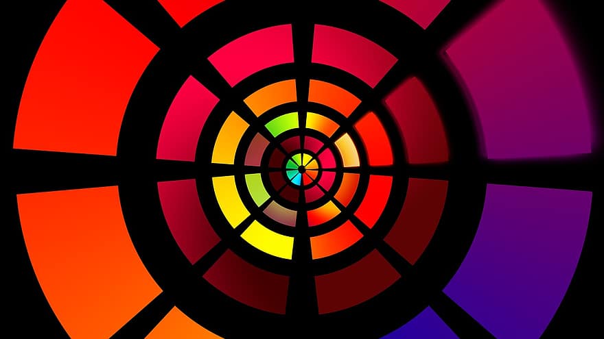centrum, midten, ring, distrikt, farverig, desktop, baggrund, digital, farve, kromaticitetsdiagram, nuance