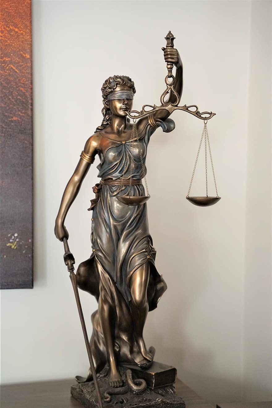 teisingumą, teisę, sprendimą, teismas, libra, gyvatė, teisėjas, teisininkas