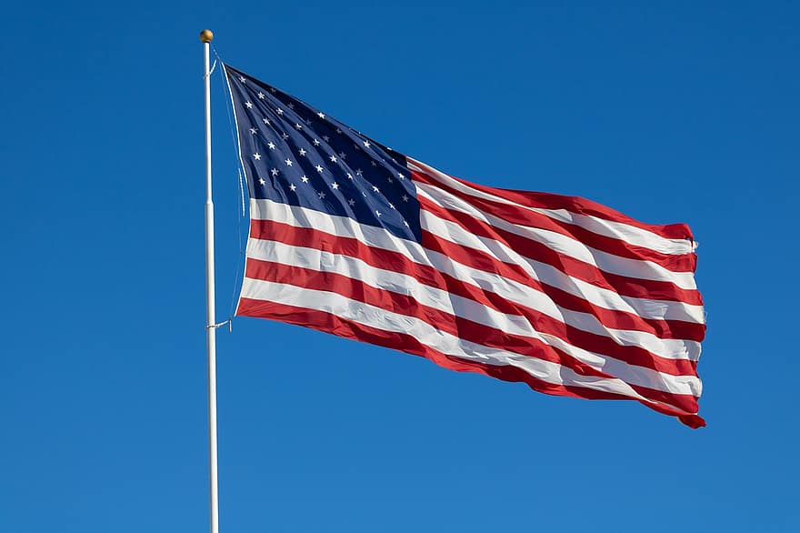 Estados Unidos, bandera, bandera estadounidense, patriotismo, azul, Cuatro de Julio, símbolo, cultura americana, dom, a rayas, hito nacional