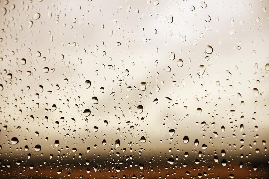 капки, дъжд, абстрактен, небе, есен, мокър, вода, прозорец, заден план, природа, сутрин