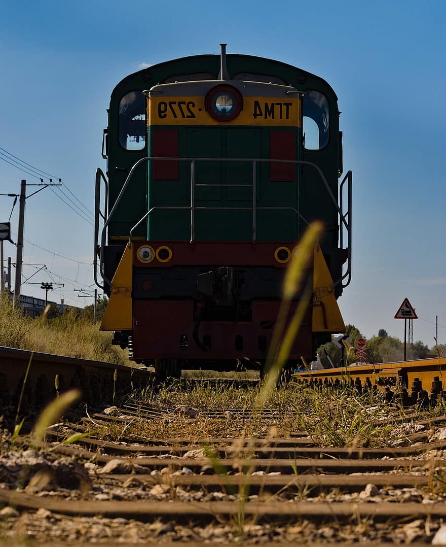 vlak, železniční přeprava, traktor, lokomotiva, starý, parní lokomotiva