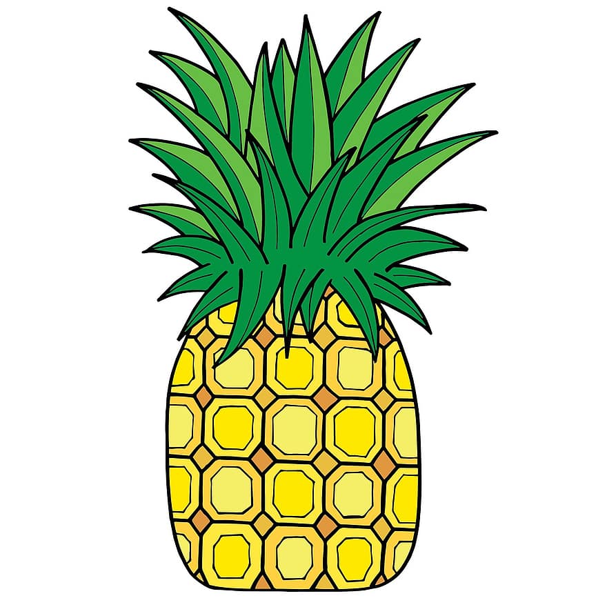 Pineapple, Fruit, Food