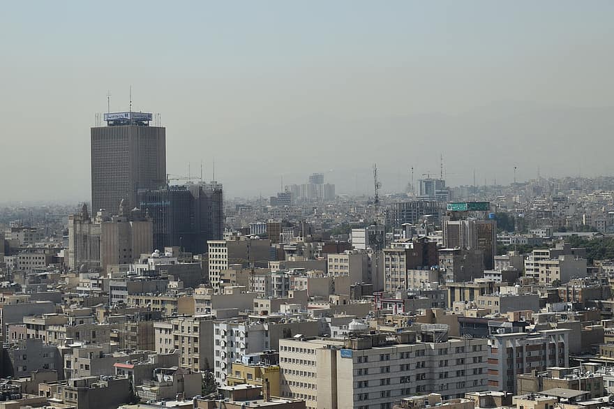 pilsēta, ēkām, pilsētas, arhitektūra, Teherāna