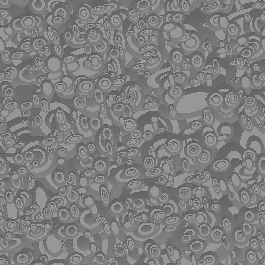 Grey, Ellipse, Pattern, Wallpaper, Chaotic, Background, Design, Gray, Seamless, Repetition, Shape