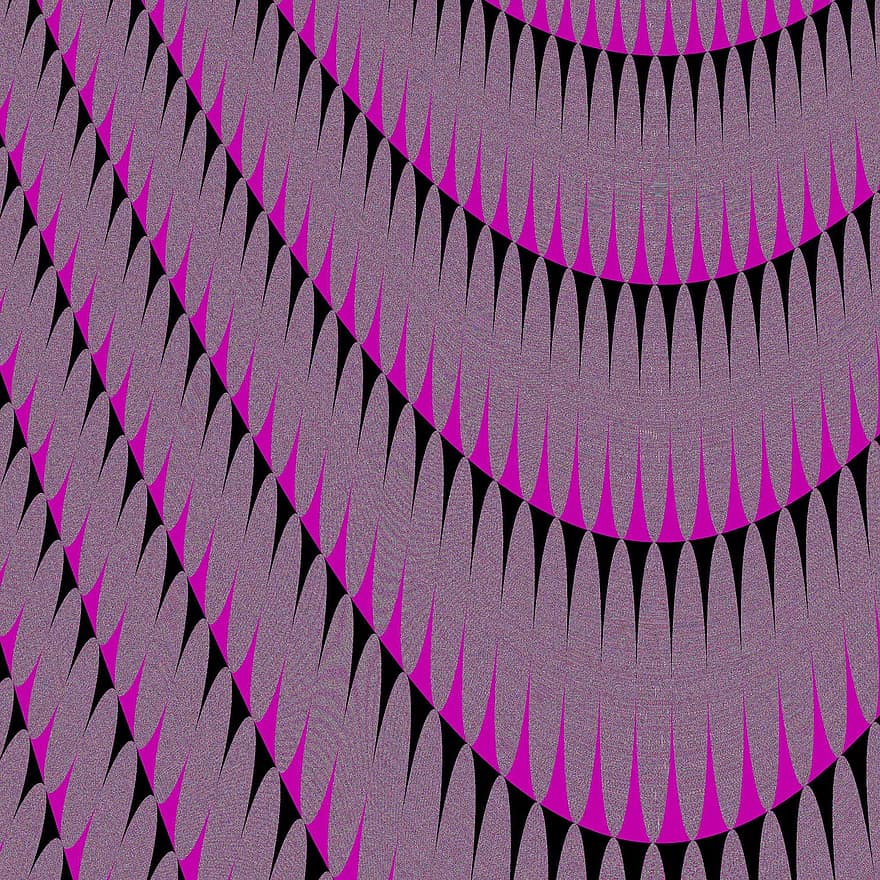 Spikes, Blacks, Pinks, Patterns, Round, Curves, Lines, Wavy, Waves, Shapes, Textures