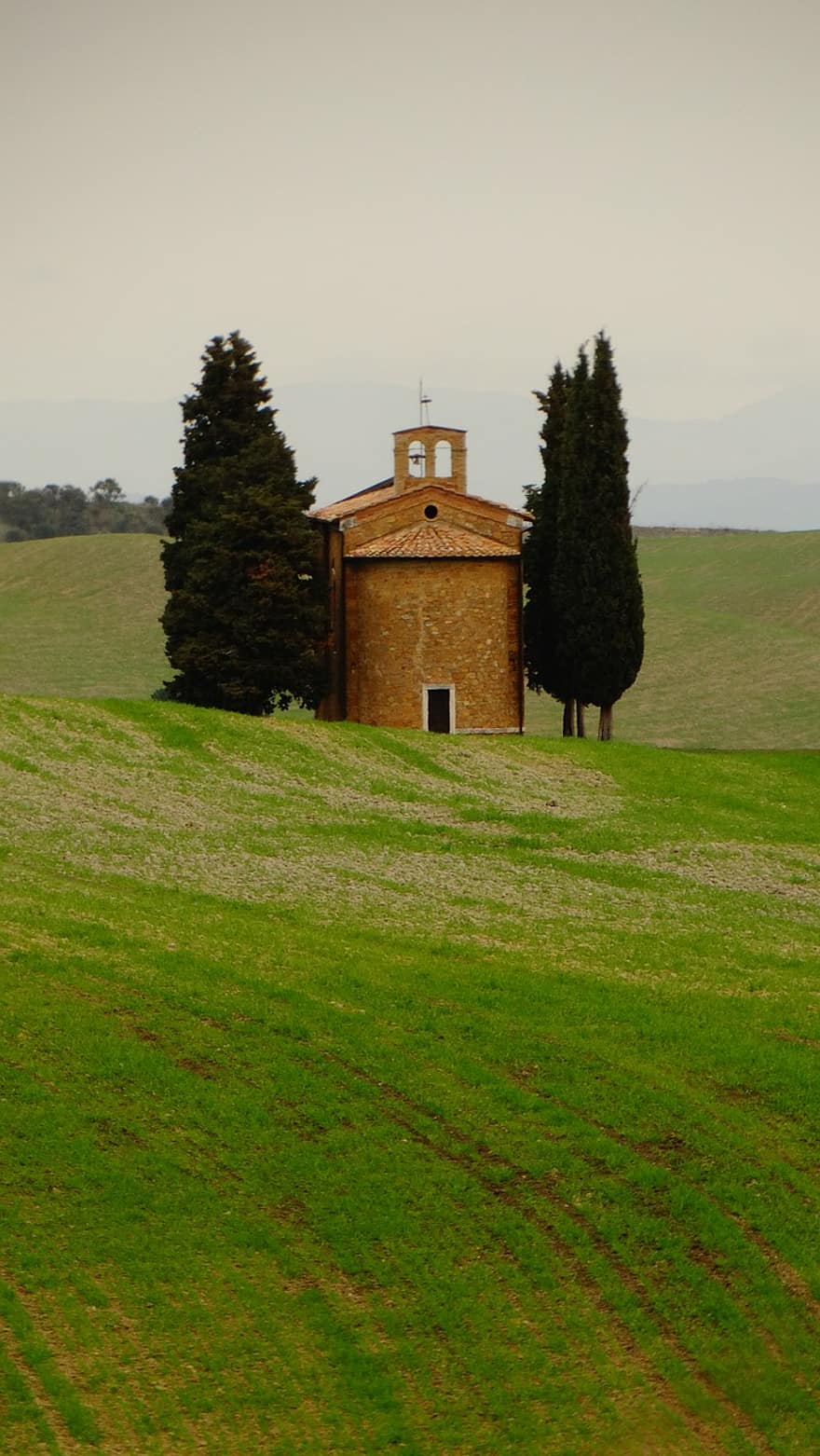 Kapel Vitaleta, Siena, Italien, natur