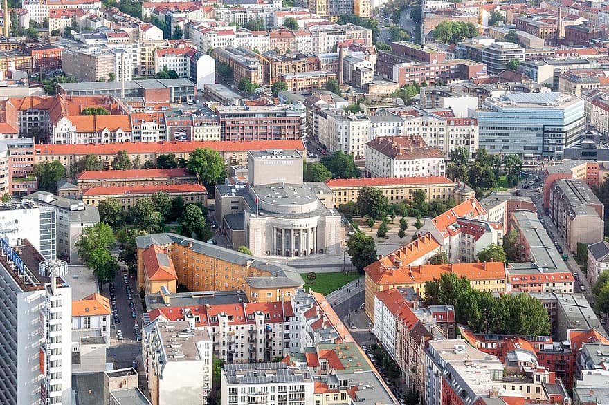 berlin, Vokietija, miesto vaizdą, miestas, vaizdas iš oro, miesto