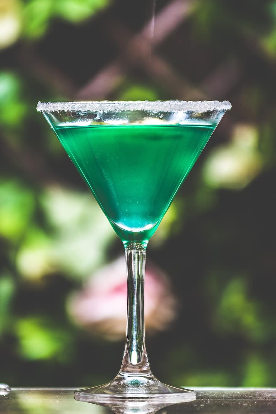 cocktail, drikke, glas