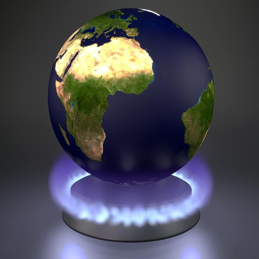 escalfament global, efecte hivernacle, Gasos d'efecte hivernacle, terra, estufa, globus, món, calor, medi ambient