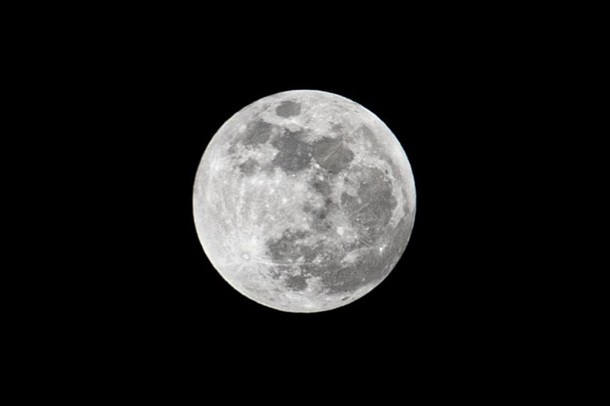चांद, पूर्णचंद्र, रात का परिदृश्य, रजत चंद्र, रात का आसमान, ब्रम्हांड