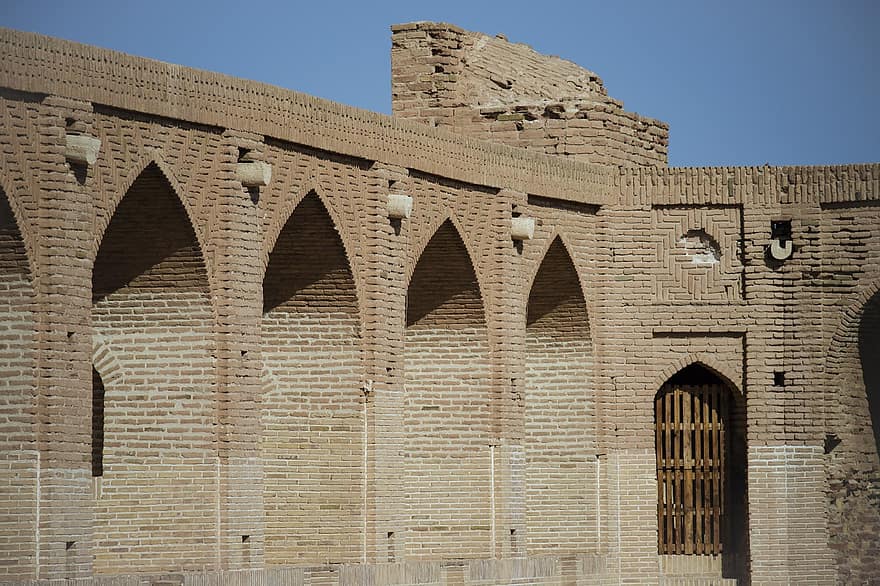 исторически, паметник, туристическа атракция, Иран, qom провинция, пътуване, туризъм, иранска архитектура, архитектурен, архитектура, известното място