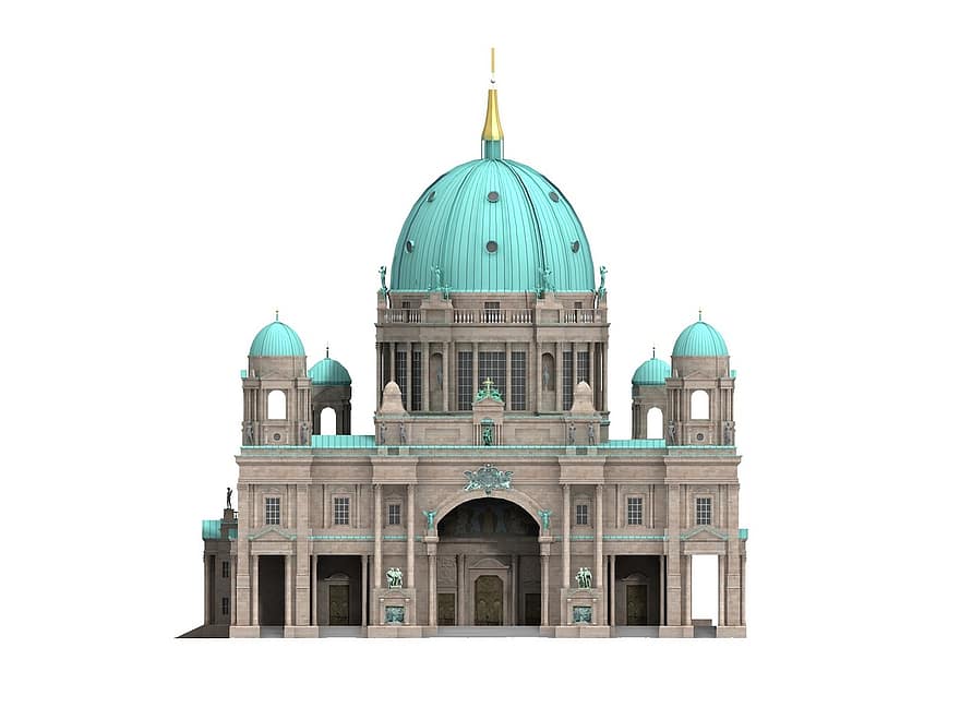 Berlín, dom, berlínská katedrála, hlavní město, kupole, architektura, budova, kostel, Zajímavosti, historicky, turistická atrakce
