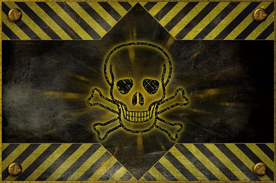 uppmärksamhet, varning, förgifta, kemi, fara, bakgrunder, illustration, smutsig, grunge, halloween, symbol