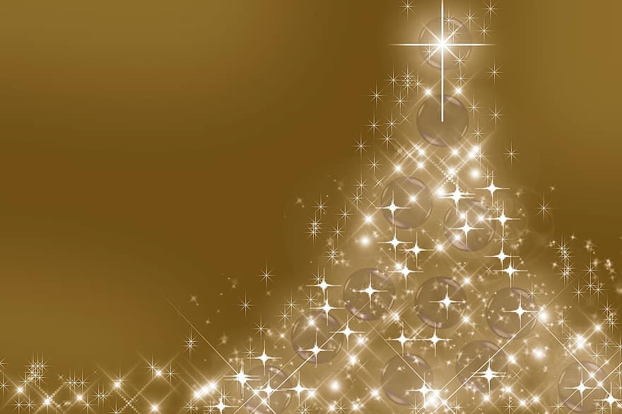 фон, звезда, рождество, золото, пуансеттия, яркий, украшение, поздравительная открытка