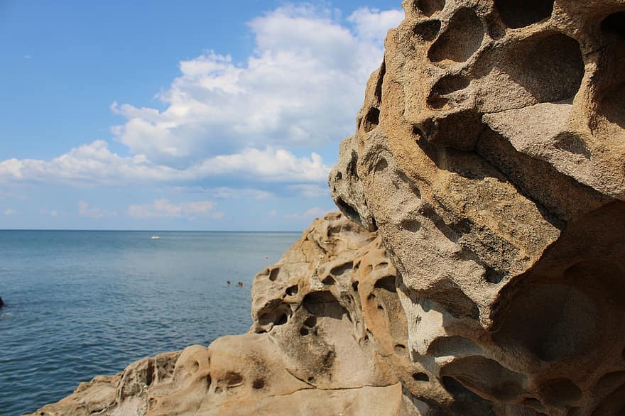 Cheese Rock, đá, biển, bờ biển, bãi đá, Thiên nhiên, sỏi