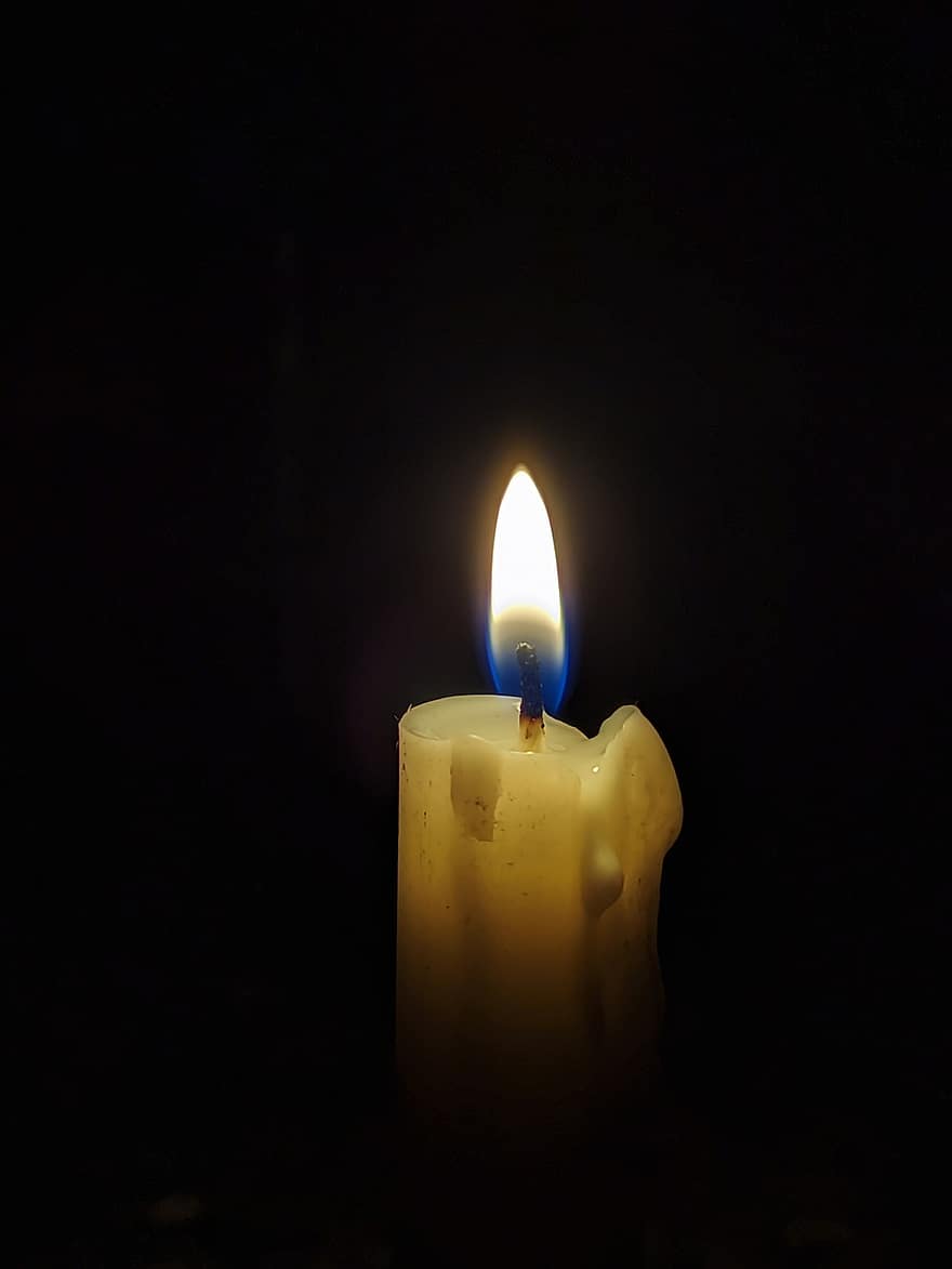 свічка, світло, при свічках, полум'я