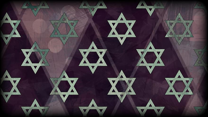 estrella de David, judaísmo, púrpura, modelo, elegante, magen david, hexagrama, emblema, Sello de Salomón, Dios judío, Estrella de seis puntas
