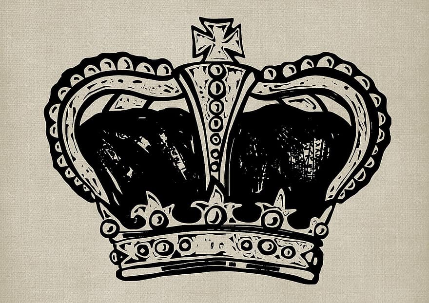 coroa, rei, rainha, real, realeza, coroação, vintage, Antiguidade, velho, fundo, educacional