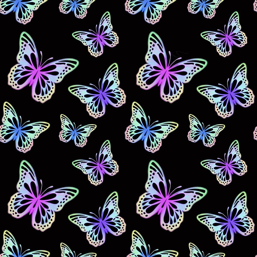 bakgrunn, mønster, sommerfugl, tekstur, design, bakgrunns, scrapbooking, dekorative, dekorasjon, insekt, multi farget