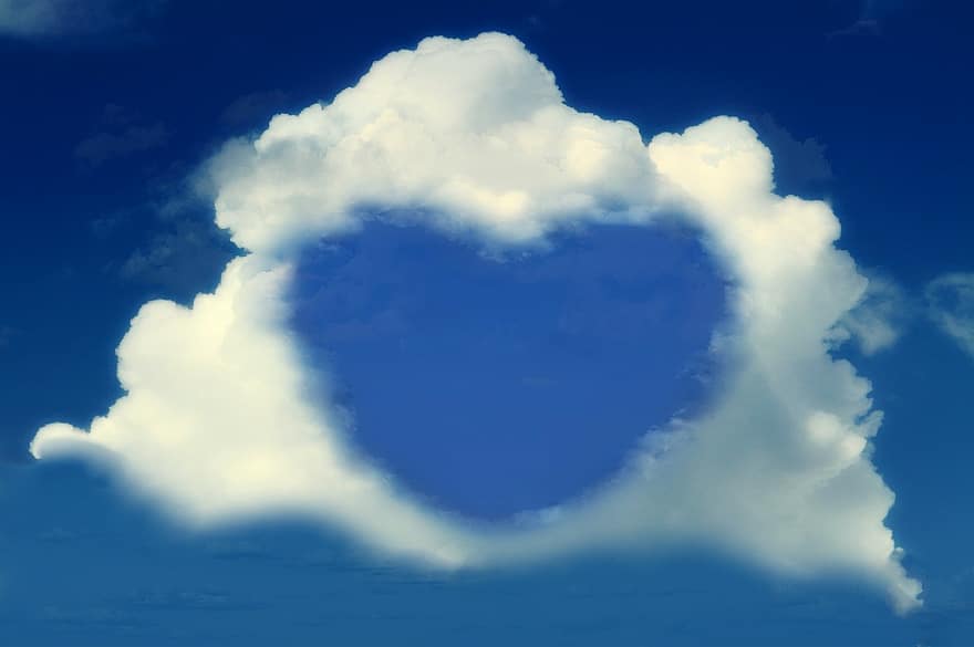 Heart, Love, Luck, Abstract, Relationship, Thank You, Greeting, Greeting Card, Postcard, Background, Sky