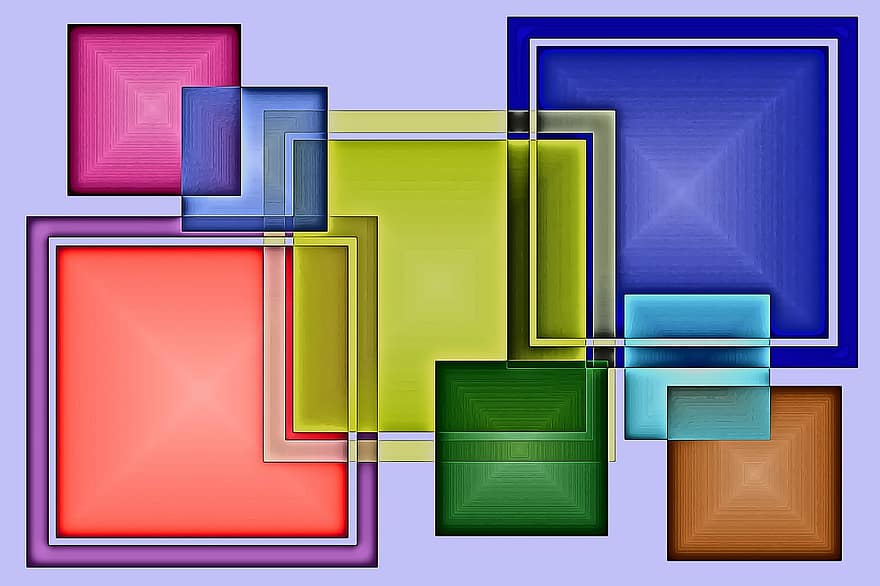 firkant, mønster, abstrakt, baggrund, form, farve, rektangulære, farverig, kunst