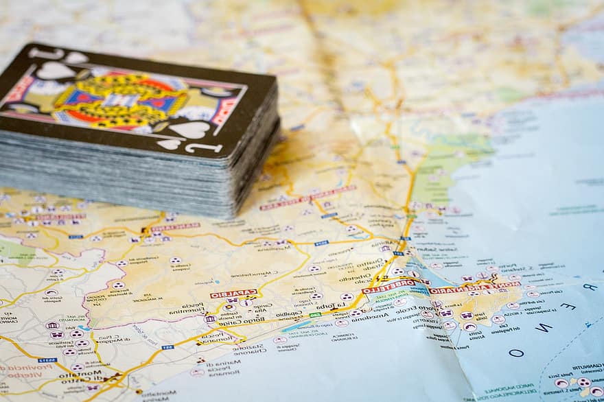térkép, kártyák, világtérkép, navigáció, utazás, Európa