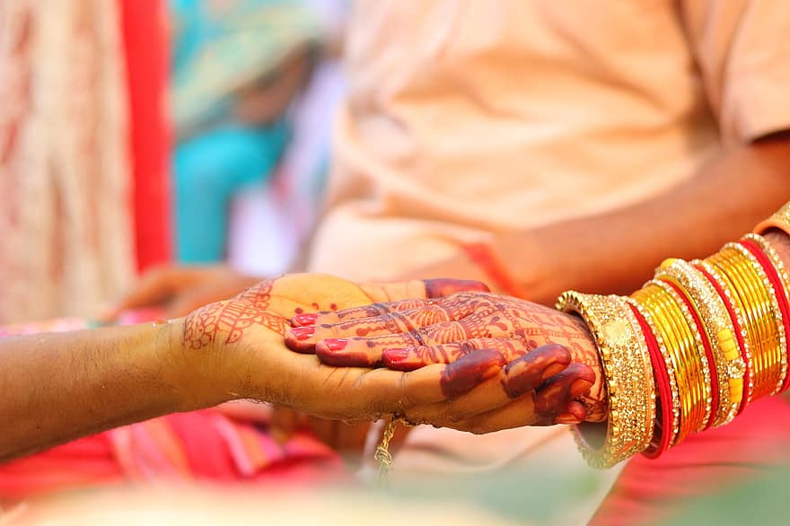 bryllup, indisk bryllup, indisk ægteskab, ægteskab, ritual, Mehndi, hindu, Mehandi, menneskelig hånd, kulturer, tæt på