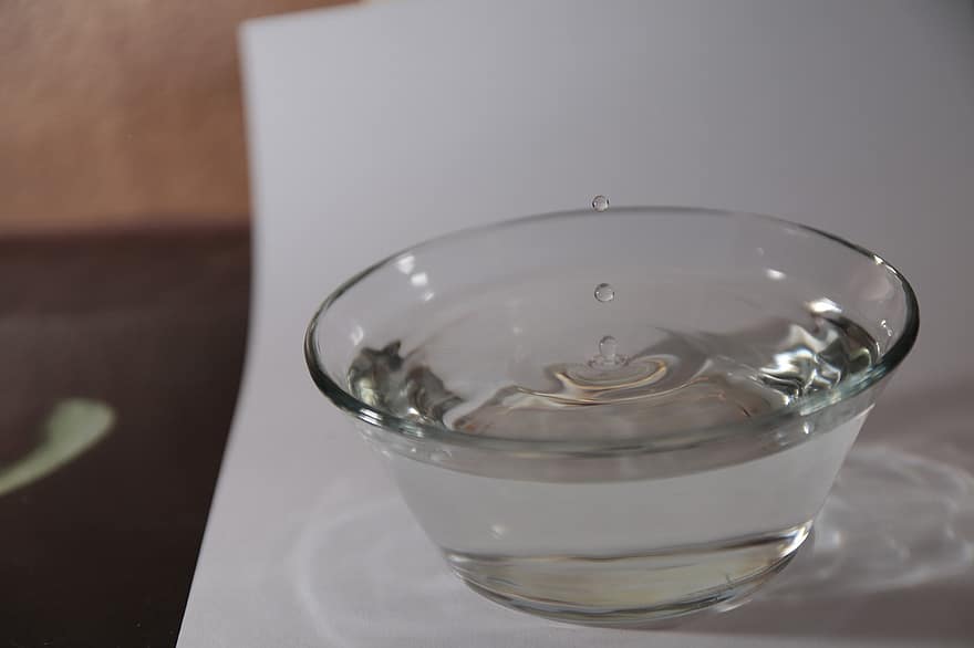 Water, Drops, Glass, Ripple, Droplets, Water Drops, Spheres, close-up, liquid, drink, single object