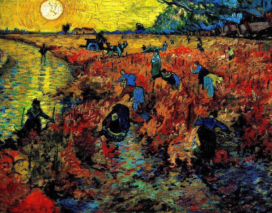 Vincent van Gogh, Röda vingården, Van Goghs enda rea, konst