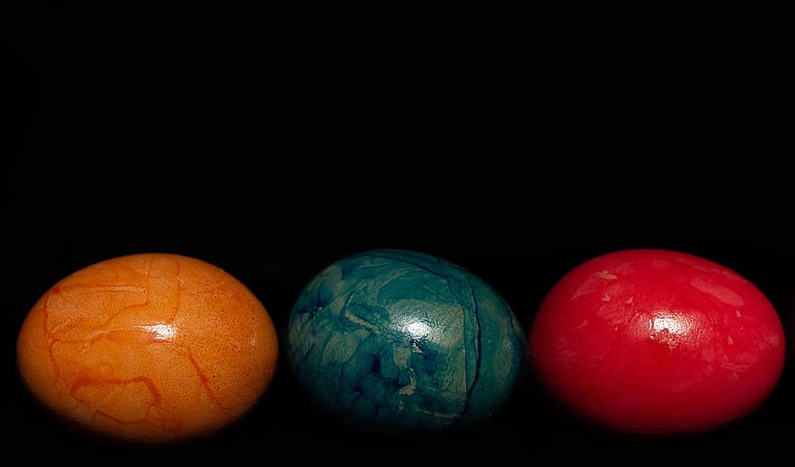 Eggs, Art, Craft, Easter Egss, Multicoloured, Design, close-up, multi colored, backgrounds, sphere, blue